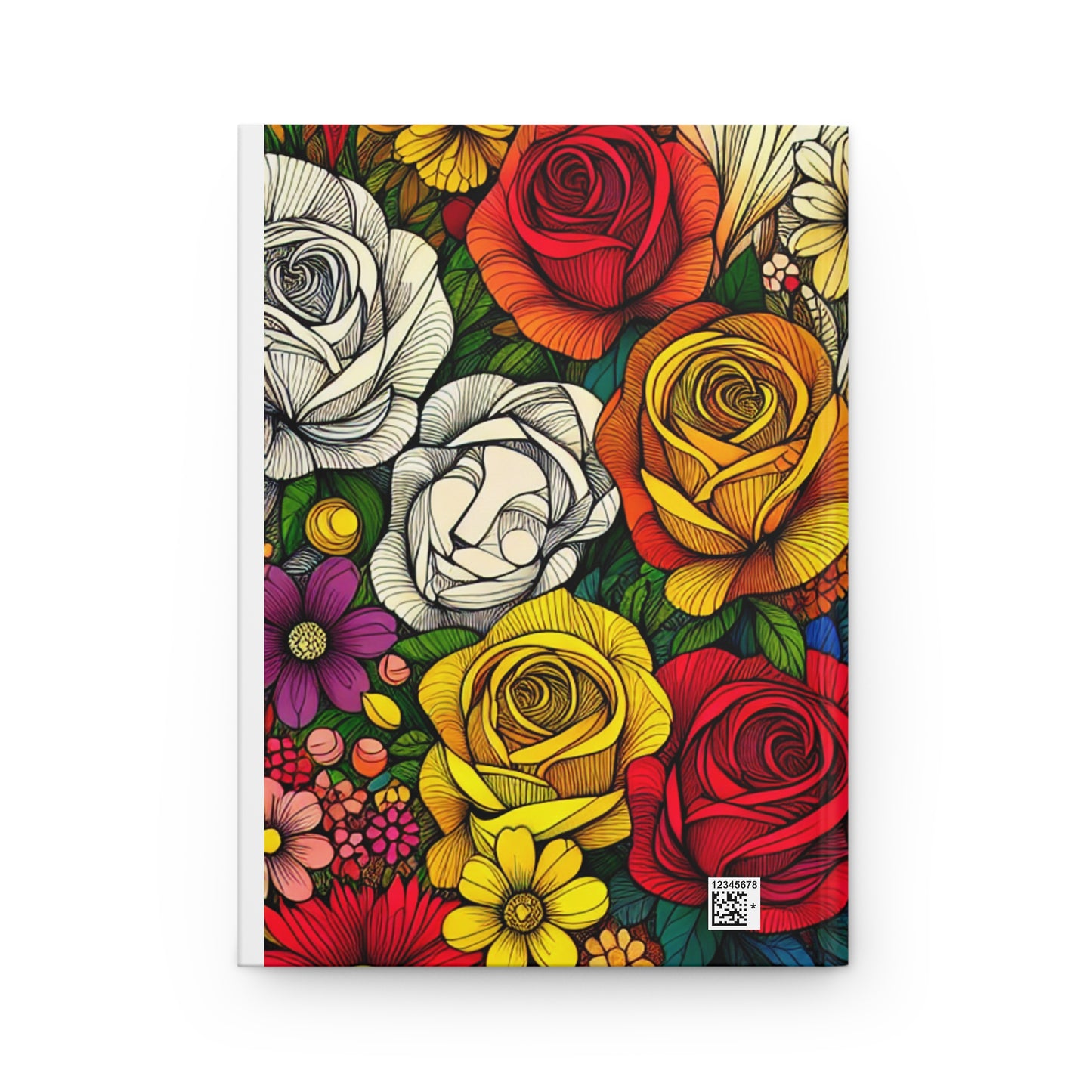 Colorful Floral Hardcover Journal | Artistic Notebook | Gift for Writers, Artists, Students | Floral Art Journal | Elegant Diary