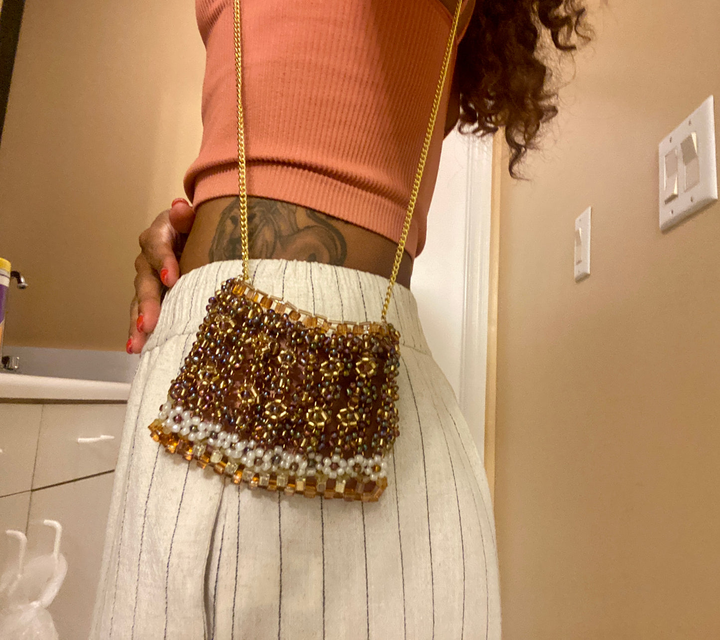 Brown Daisy Bag