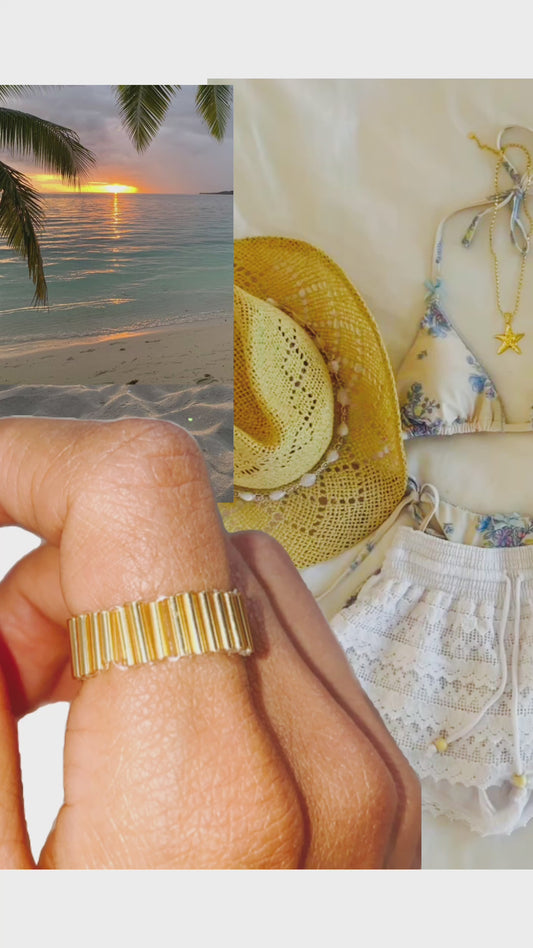 Summer Clearance! Gold Classic Hugle Ring